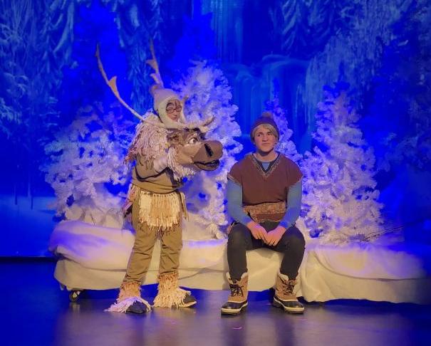 Frozen Sven and man